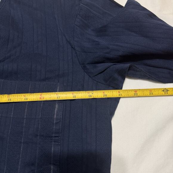 Isale Apoti by Rhobes Men’s Navy Kaftan Long Sleeve Shirt African Luxury Wear - Picture 4 of 7